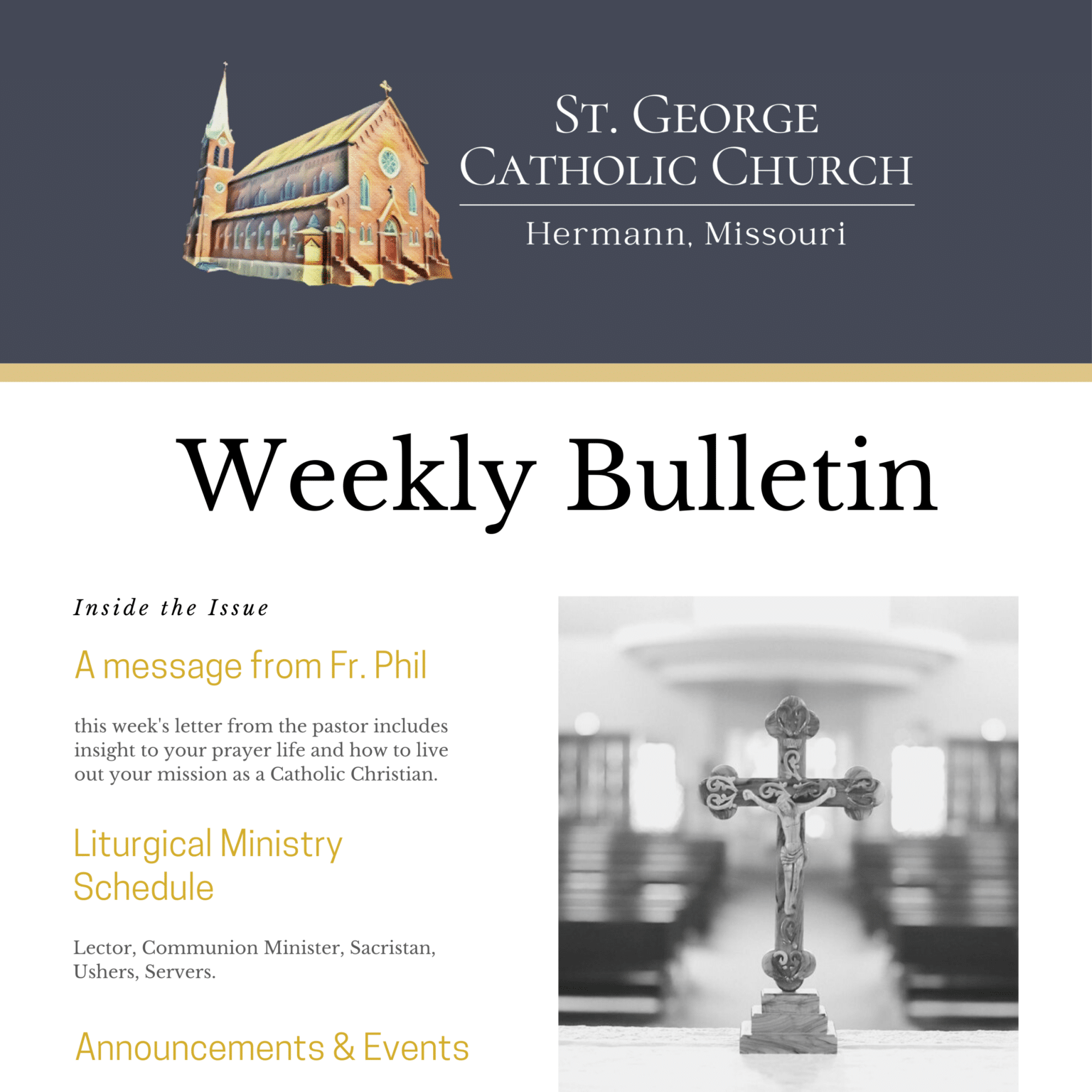 Parish Bulletins | St. George Catholic Church (Hermann)