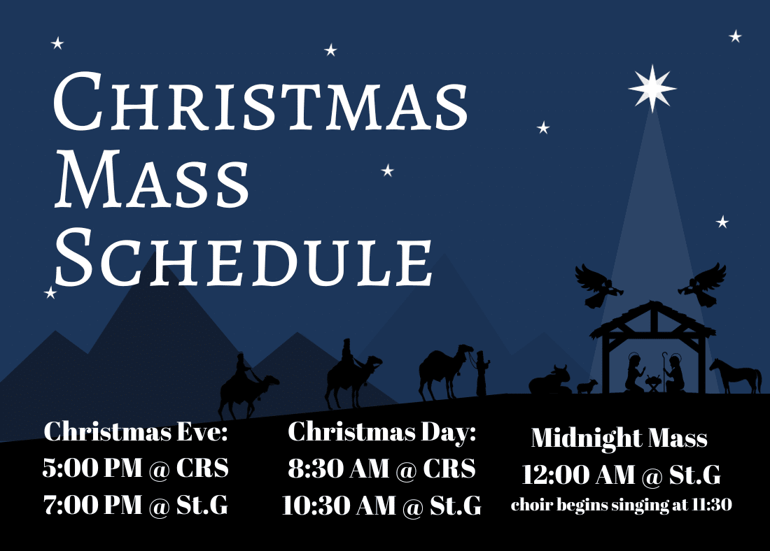 Christmas Mass Schedule St. Catholic Church (Hermann)